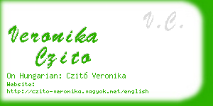 veronika czito business card